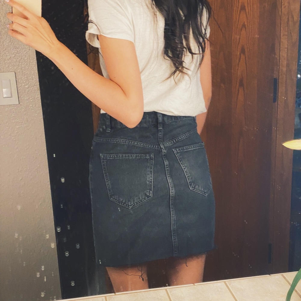 Brandy Melville black jean skirt - Picture 2 of 4